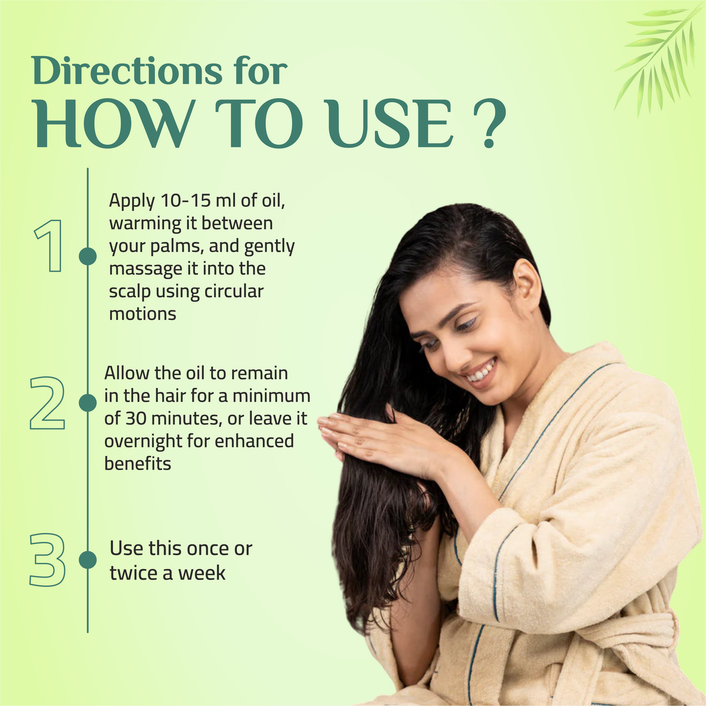 3‑in‑1 Ayurvedic Hair Oil | Chemical-Free | With 30+ Ayurvedic Herbs