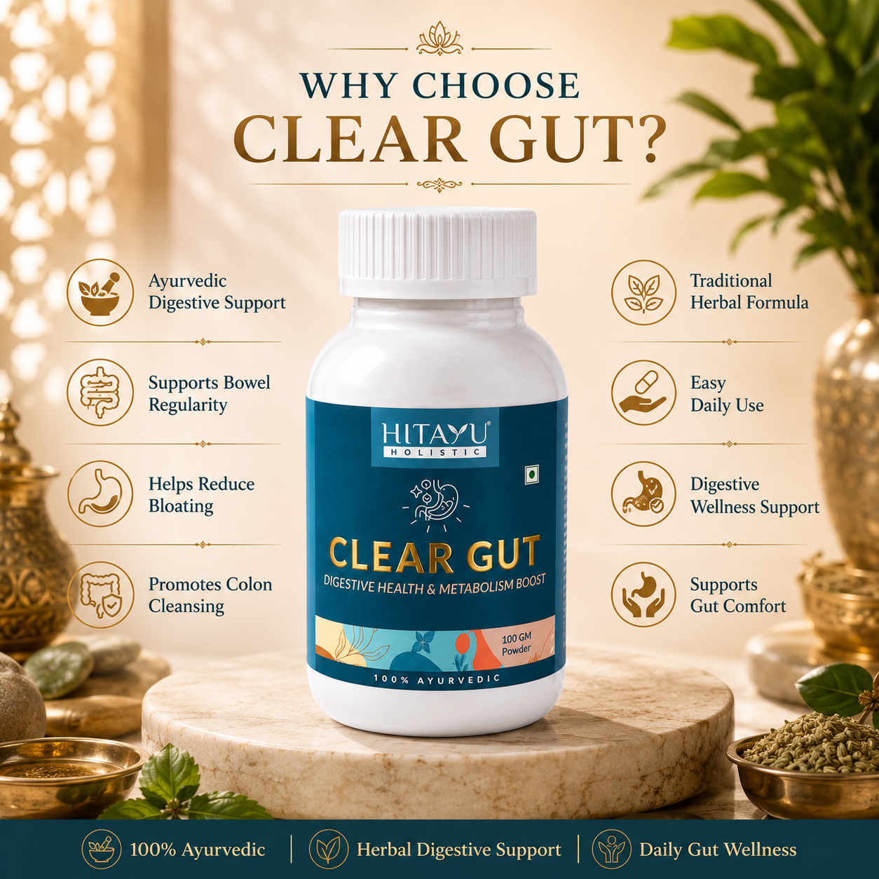 Clear Gut | Digestive Metabolism Boost | 100gm Powder