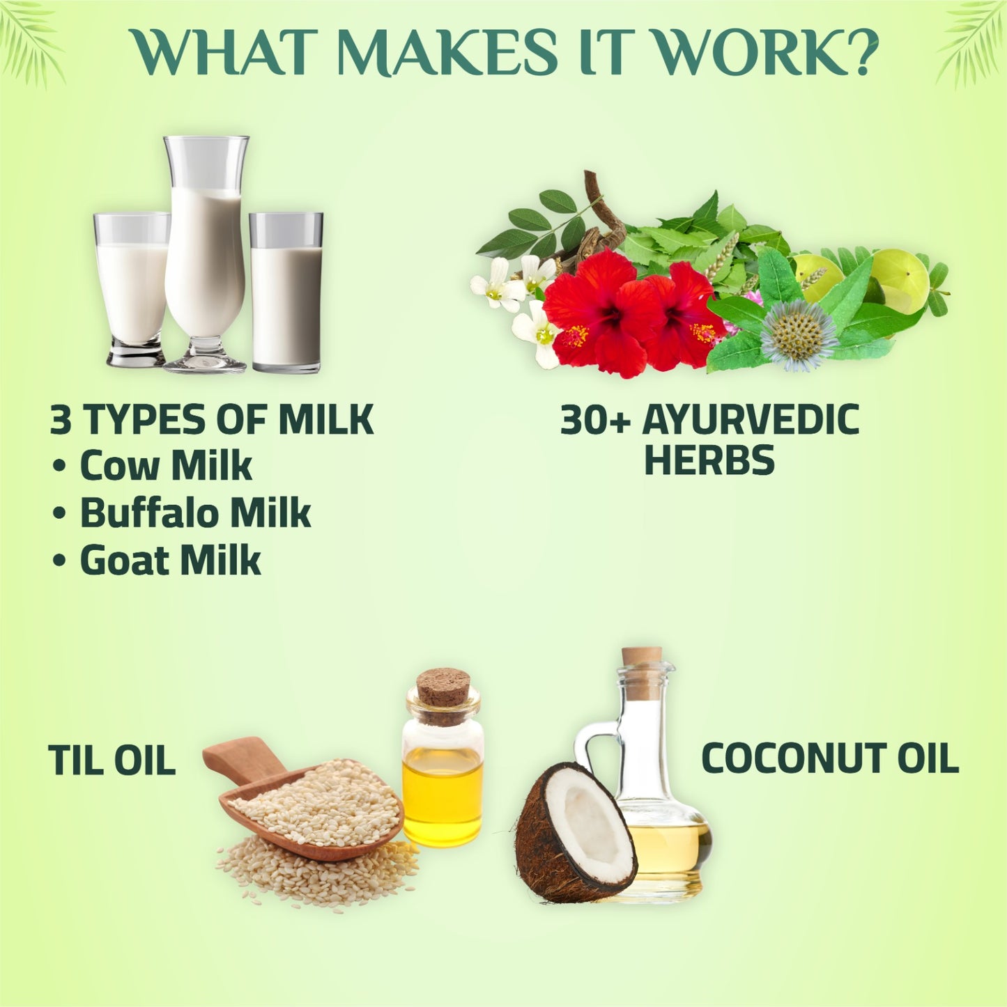 3‑in‑1 Ayurvedic Hair Oil | Chemical-Free | With 30+ Ayurvedic Herbs