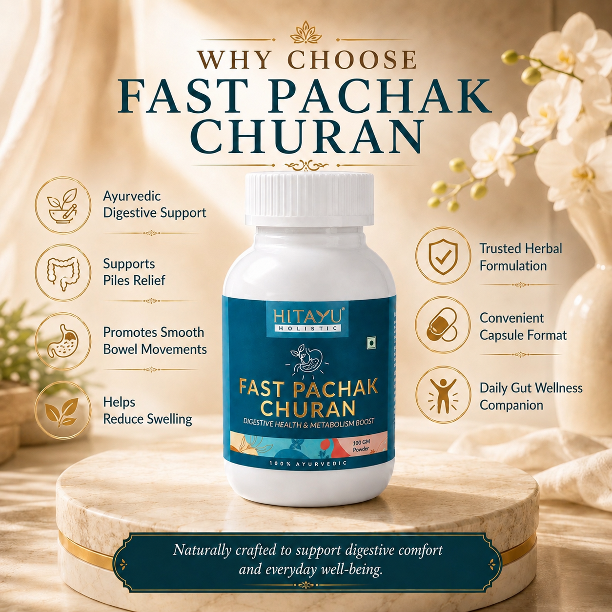 Fast Pachak Churan | Digestive Health Boost | 100gm Powder