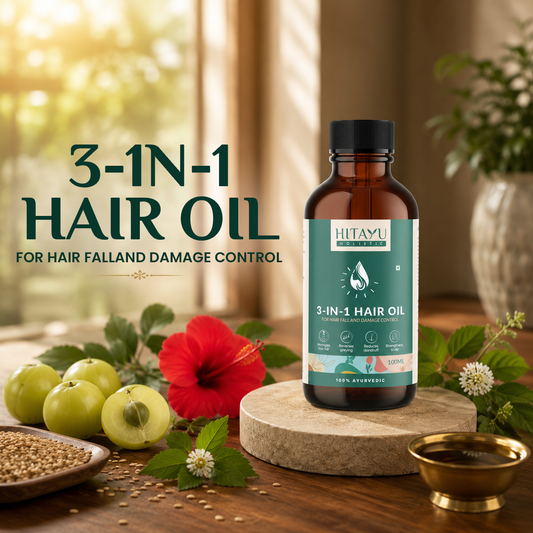 3‑in‑1 Ayurvedic Hair Oil