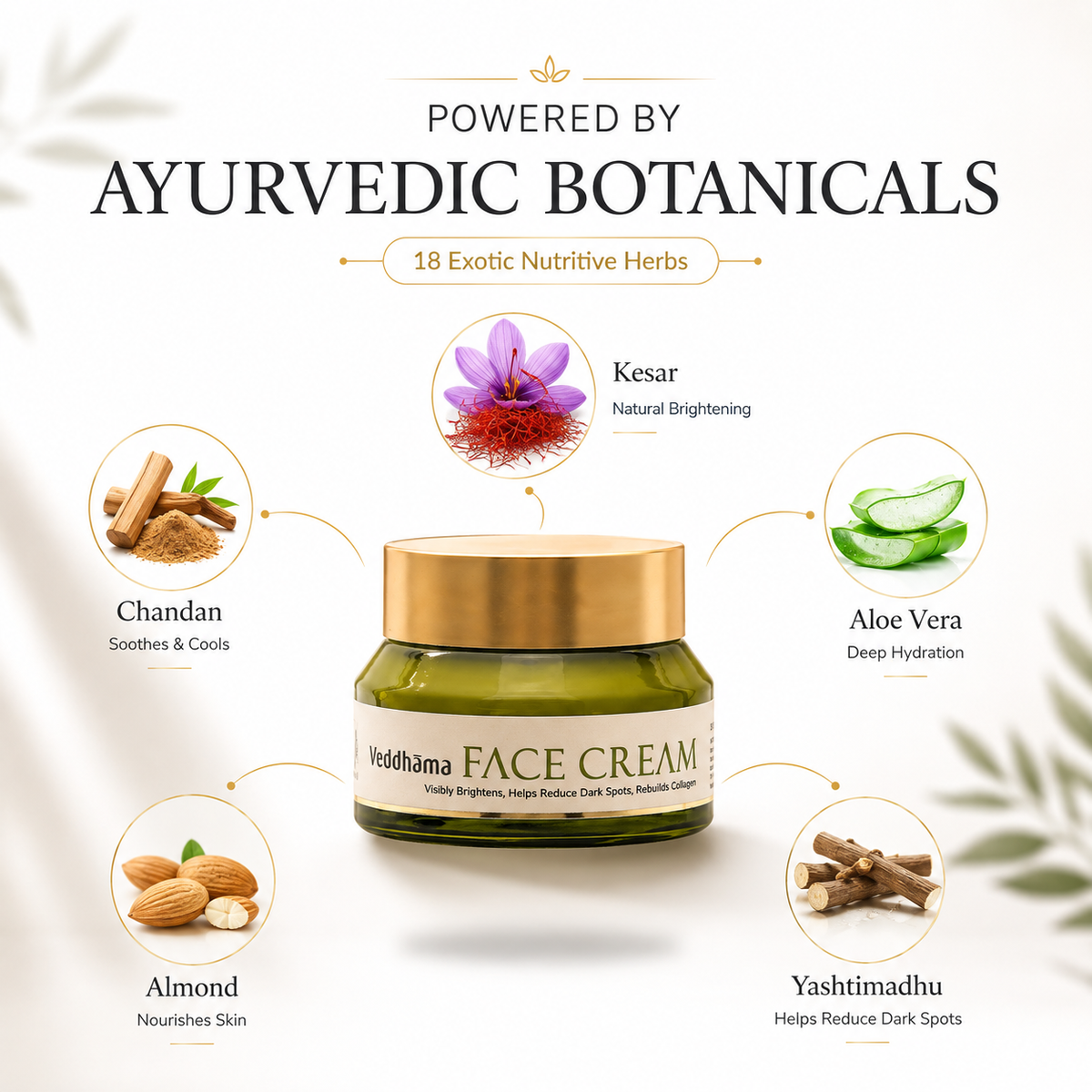 Face Cream | Brightening | Spot Reduction | Collagen Boost | 100% Chemical-Free