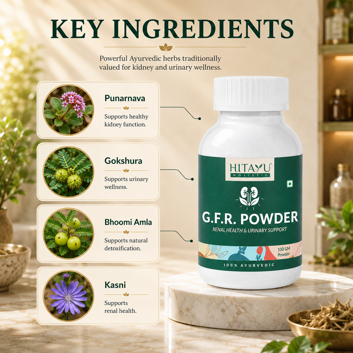 G.F.R. Powder | Support Kidney & Urinary Wellness | 100g