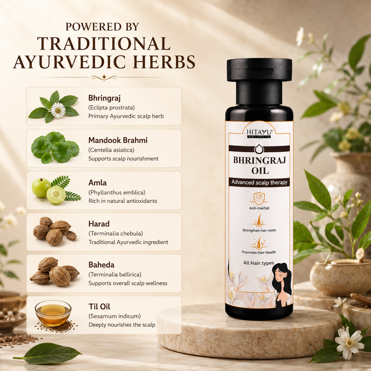 Bhringraj Oil | Strengthen Roots | 100ml