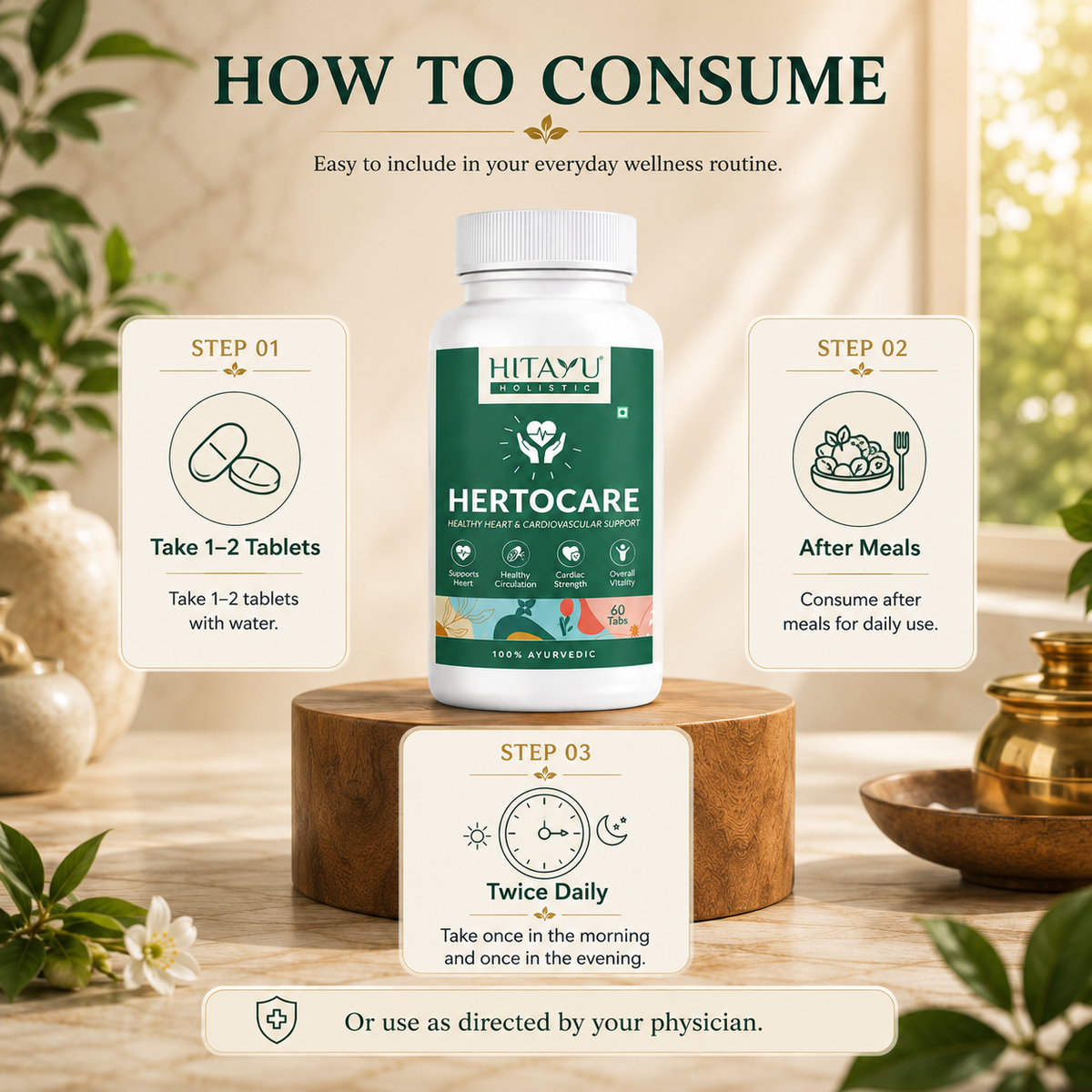 Hertocare | 60 Tablets