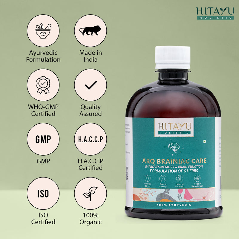 ARQ Brainiac Care | Ayurvedic Support for Stress, Sleep & Mental Wellness