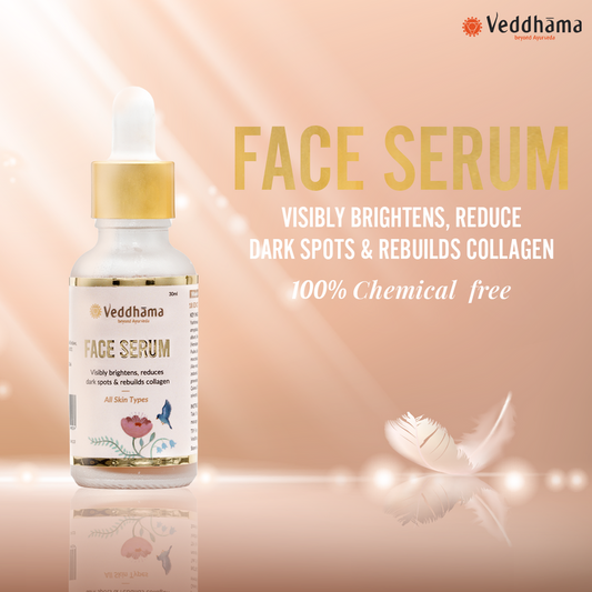 Ayurvedic Face Serum | Brightening + Collagen Boost | 100% Oil-Free